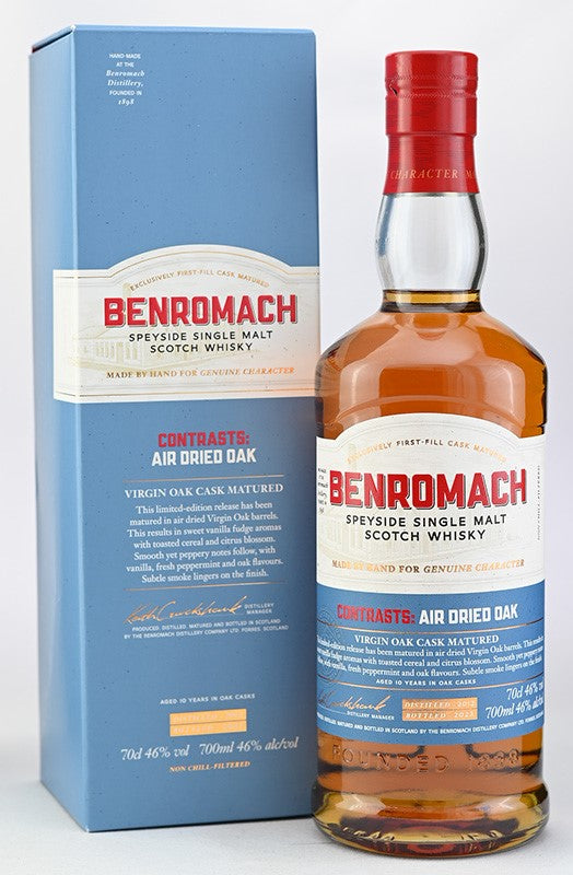 Whiskey 46% Benromac Virgin Oak Air Dry 2012 700ml 1 bottle