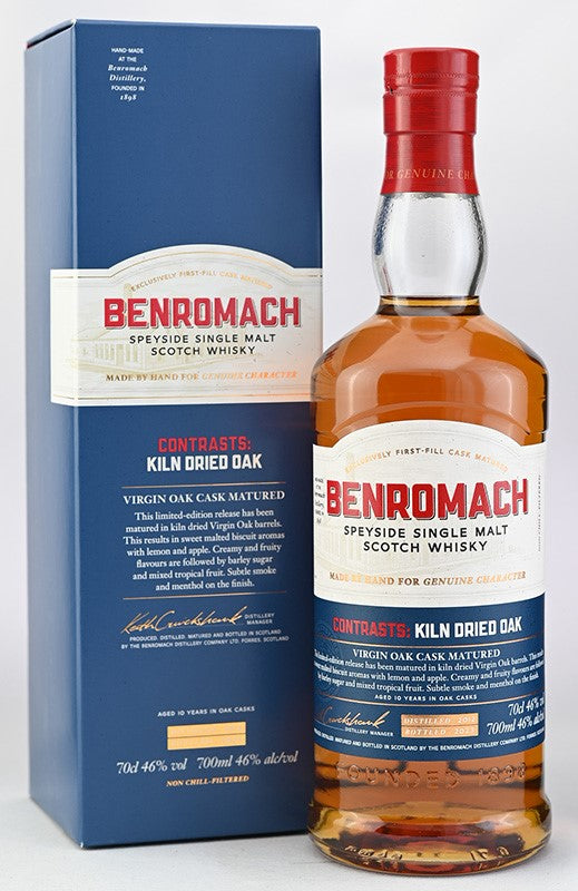 Whiskey 46% Benromac Virgin Oak Kiln Dry 2012 700ml 1 bottle