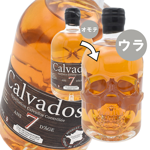 Calvados 63.1% Calvados 7 Years Bourbon Finish Skull Bottle 500ml 1 Bottle
