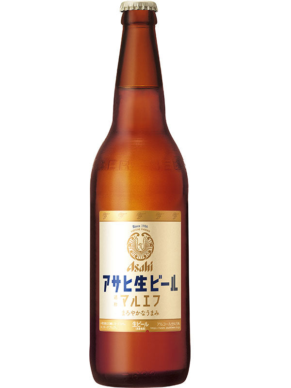 Bottled beer Asahi draft beer Maruef large bottle 633ml bottle 1 bottle