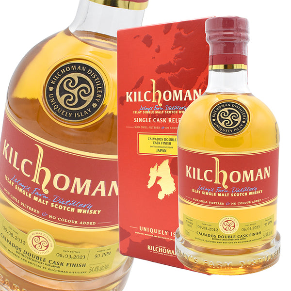 Whiskey 54.4% Kilchoman 2012 Calvados Double Cask Finish 700ml 1 bottle