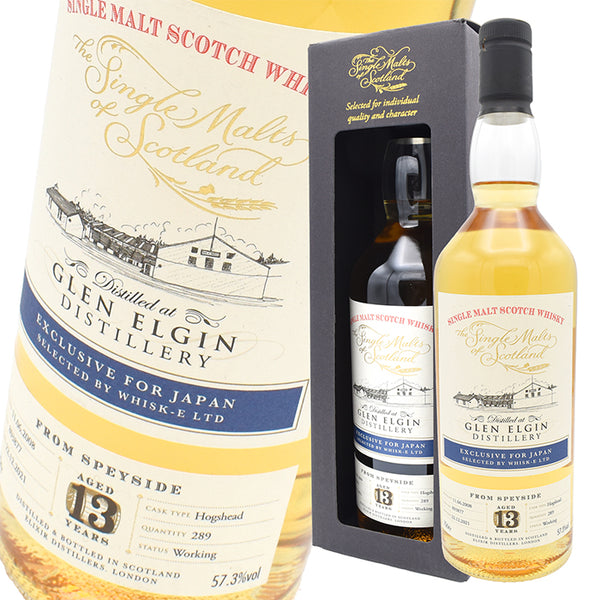 Whiskey 57.3% The Single Malts of Scotland Glen Elgin 2008 Hogshead 700ml 1 bottle