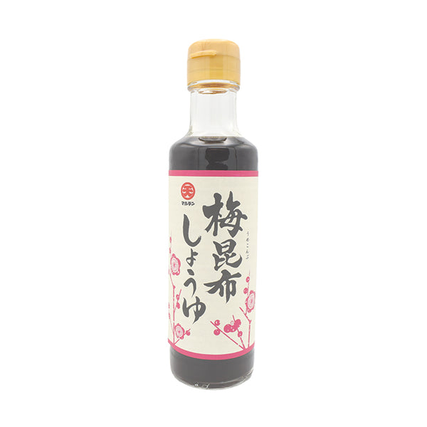 Marten plum kelp soy sauce 195ml bottle x 1. Great for sashimi, fried foods, and rice with eggs!