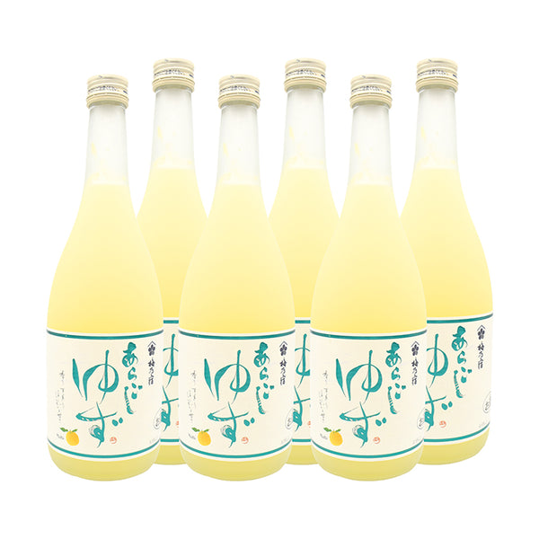 Umenoyado Sake Brewery Aragoshi Yuzu Sake 720ml Set of 6 Free Shipping