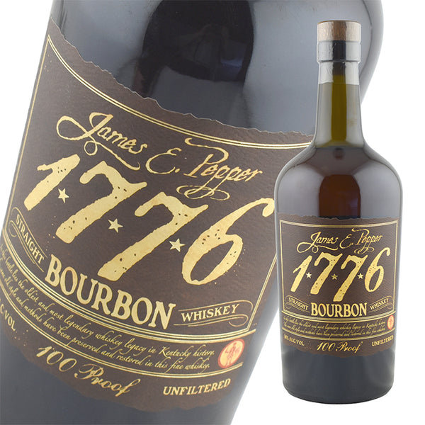 Whiskey 50% James E Pepper 1776 Straight Bourbon 750ml 1 bottle