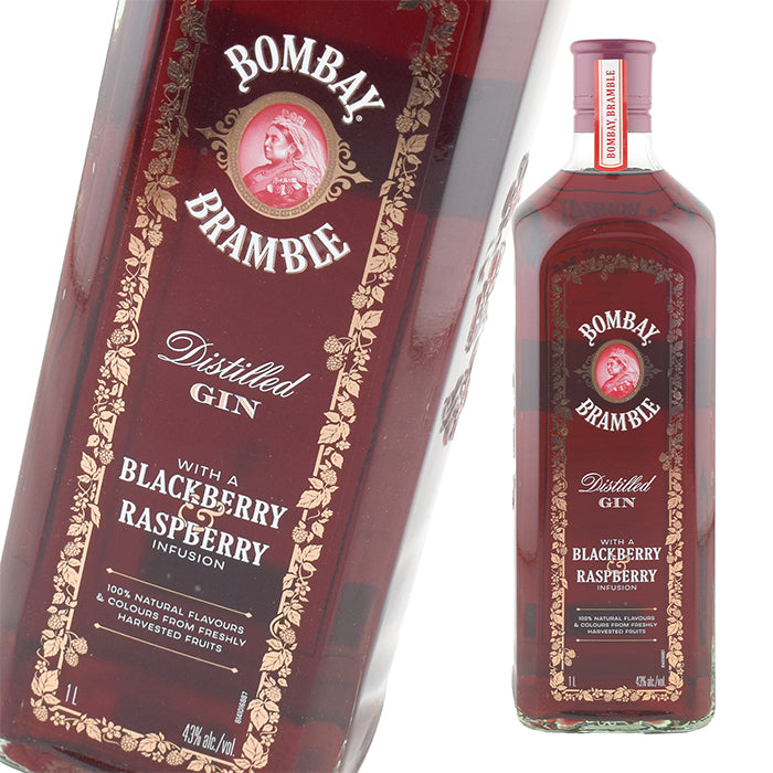 Liqueur 43% Bombay Bramble Blackberry & Raspberry Gin 1000ml bottle 1 ...