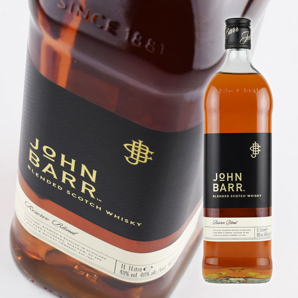 Whiskey 40% John Barr Black Blended Scotch Whiskey 1000ml 1 bottle
