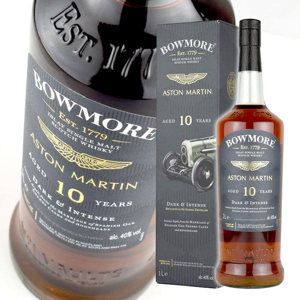 Whiskey 40% Bowmore Dark & ​​Intense 10 Years Aston Martin 1000ml 1 bottle