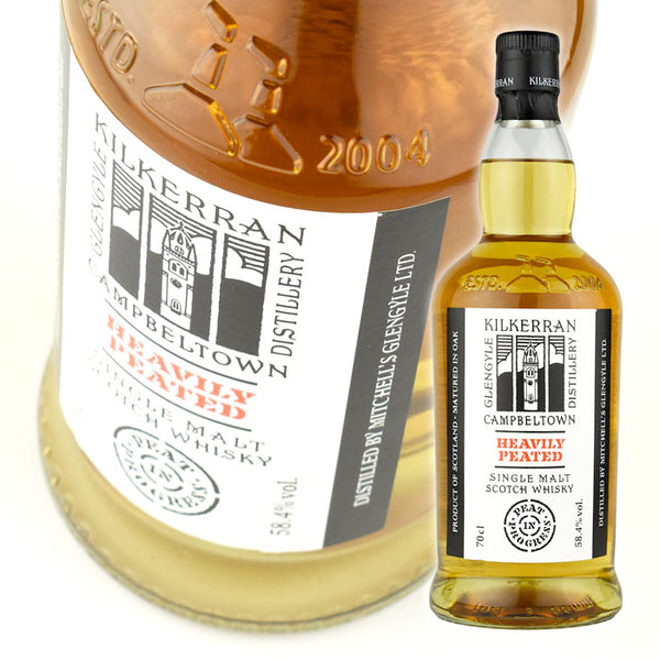 Whiskey 58.4% Kirkerran Heavily Peated Batch 8 700ml 1 bottle