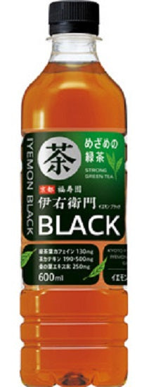 [Best before date: May 2024] Suntory Green Tea Iyemon BLACK 600ml PET x 1 case (24 bottles) [Translation] [Discount] [Only available] [Stock clearance]
