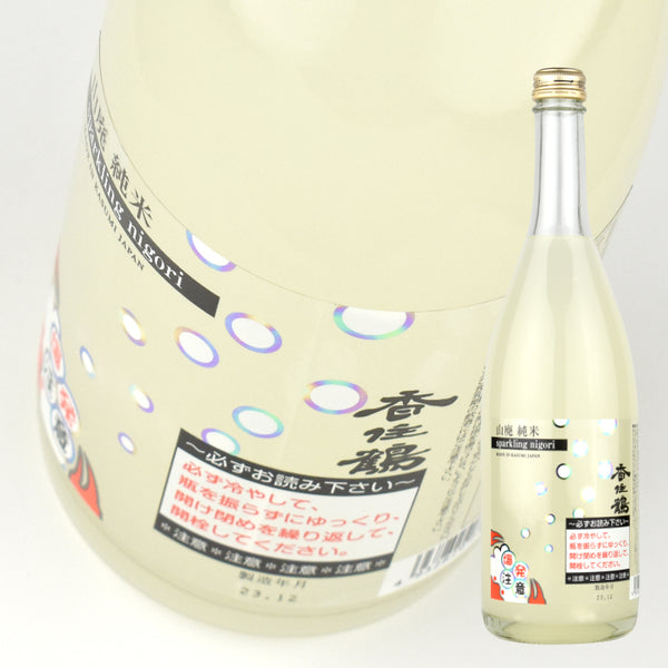 Sake Yamahai Junmai Sparkling Nigori 720ml bottle x 1 bottle Kasumi Tsuru Tajima Hyogo Foam Limited quantity/season