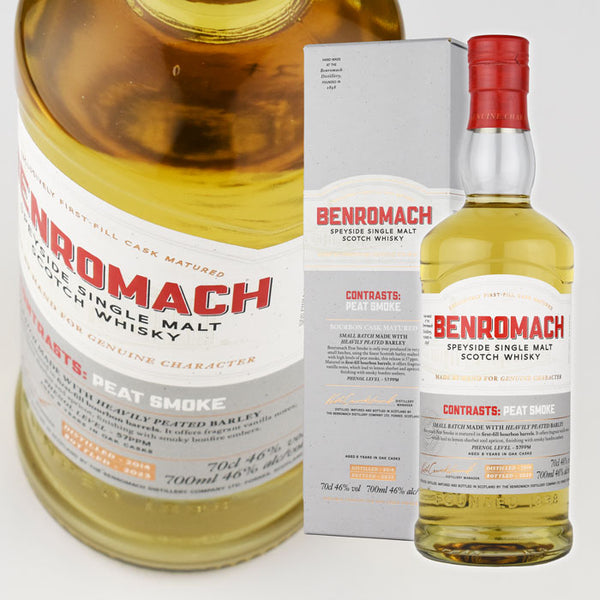 Whiskey 46% Benromach Peat Smoke 2014 Genuine 700ml 1 bottle