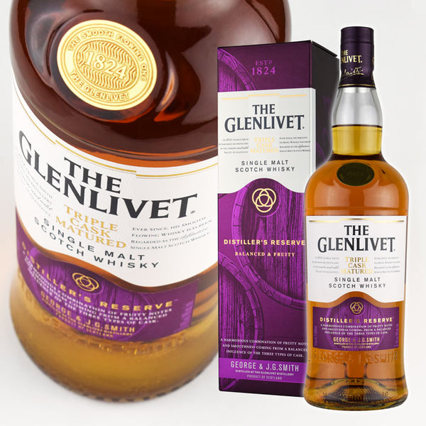 Whiskey 40% Glenlivet Distillers Reserve Triple Cask Couture 1000ml 1 bottle