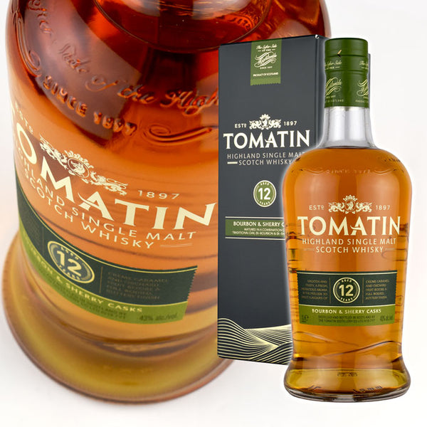 Whiskey 43% Tomatin 12 years 1000ml 1 bottle