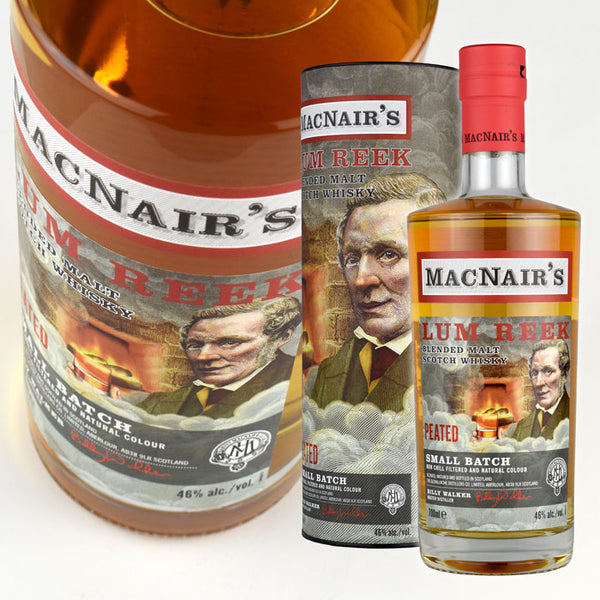 Whiskey 46% McNairs Rum Leek Peated Small Batch 700ml 1 bottle