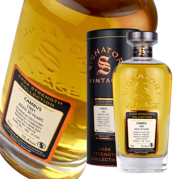 Whiskey 55.4% Canvas 30 Years Old 1991 Signatory 700ml 1 Bottle This product is on back order.