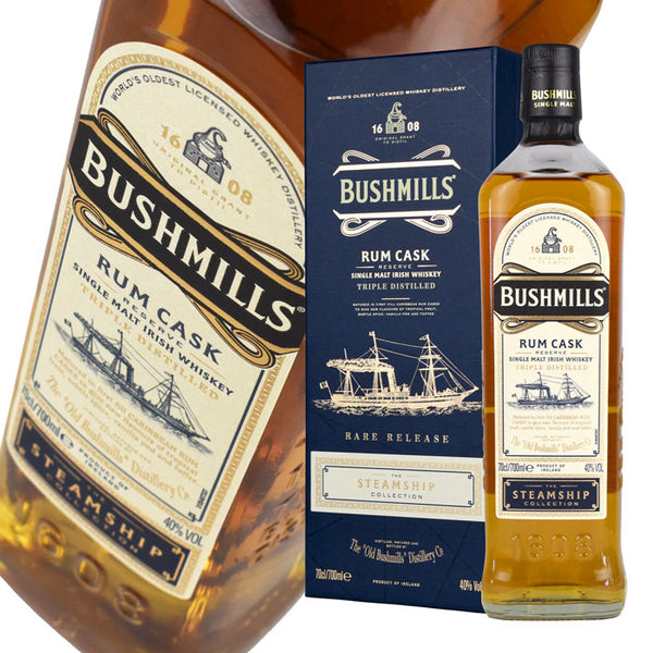 Whiskey 40% Bushmills Steamship Collection Rum Cask 700ml 1 bottle