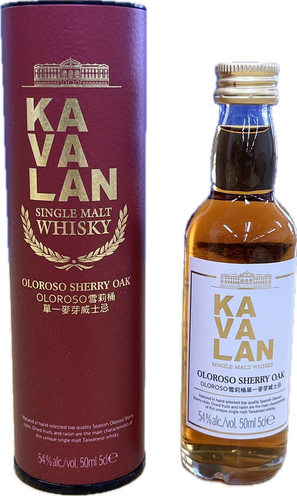 Whiskey 54% Kavalan Oloroso Sherry Oak 50ml 1 bottle regular