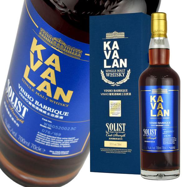 Whiskey 57.8% Kavalan Soloist Vinho Barrique Cask Strength 700ml 1 bottle