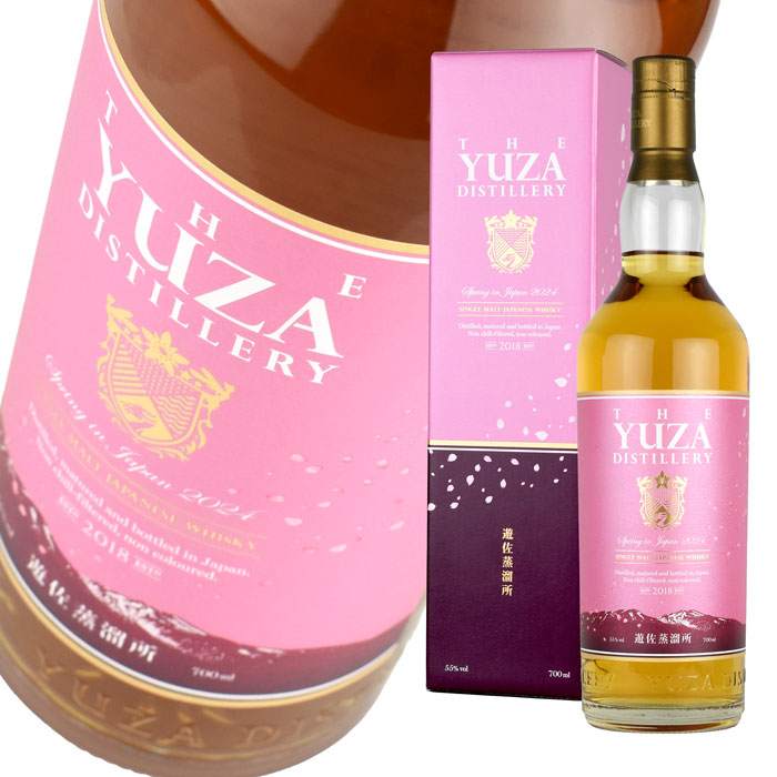 ウイスキー 55度 YUZA 遊佐 ユザ シングルモルト ジャパニーズウイスキー スプリング イン ジャパン 2024 700ml 瓶 1本 箱入