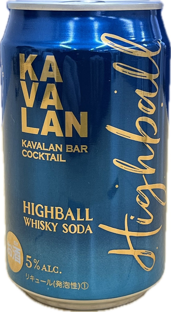Whiskey Kavalan Bar Cocktail Highball Whiskey Soda 320ml cans 24 bottles 1 case