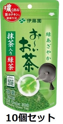 伊藤園 お〜いお茶 抹茶入り緑茶 100g×10個セット