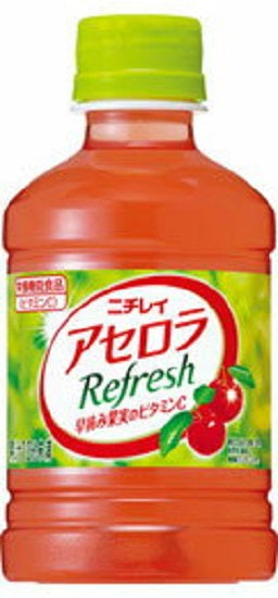 〔賞味期限2024年9月21日〕サントリー ニチレイ アセロラ Refresh《リフレッシュ》 280ml×24本 ペット 1ケース 〔訳アリ〕〔割引〕〔現品限り〕