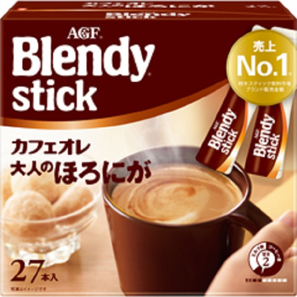 Ajinomoto AGF Blendy Stick ≪Cafe au lait adult bittersweet≫ 27 bottles x 6 box set