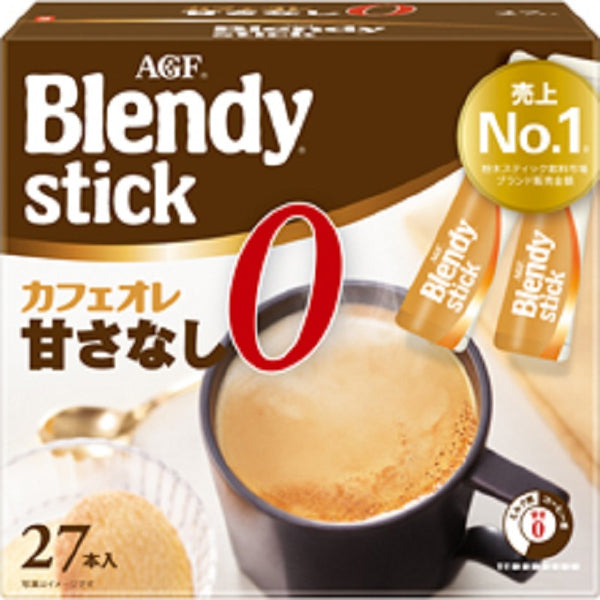 味の素AGF ブレンディスティック ≪カフェオレ 甘さなし≫ 27本入り×6箱セット