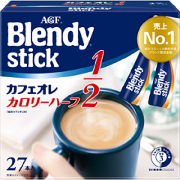 Ajinomoto AGF Blended Stick <Cafe au lait Calorie Half> 27 bottles x 6 box set