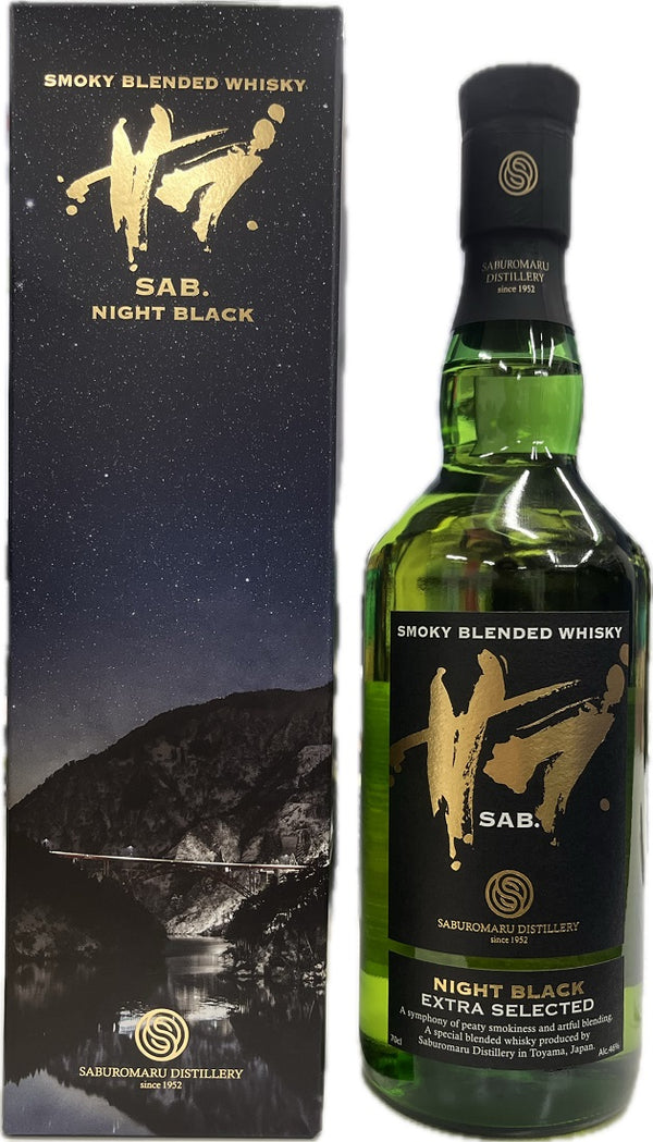 ウイスキー 46度 SAB. NIGHT BLACK ナイトブラック 700ml 1本 三郎丸蒸留所