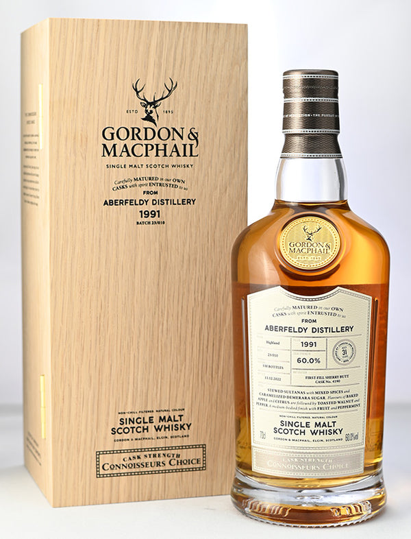 ウイスキー 60度 アバフェルディ 1991/31年 コニサーズチョイスカスク ゴードン＆マクファイル 700ml 1本 正規