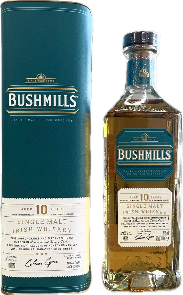 ウイスキー 40度 ブッシュミルズ 10年 700ml 1本 並行