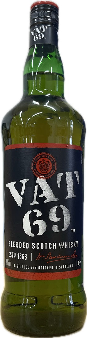 ウイスキー 40度 バット69 (VAT69) 1000ml 瓶 1本 大容量