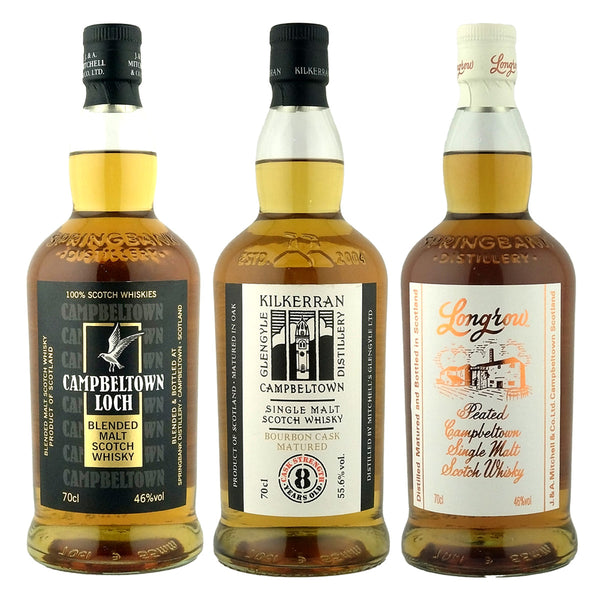 [X抽選当選者様専用] キャンベルタウン3本セット キャンベルタウンロッホ 700ml キルケラン8年バーボンカスク 700ml ロングロウピーテッド 700ml 送料別