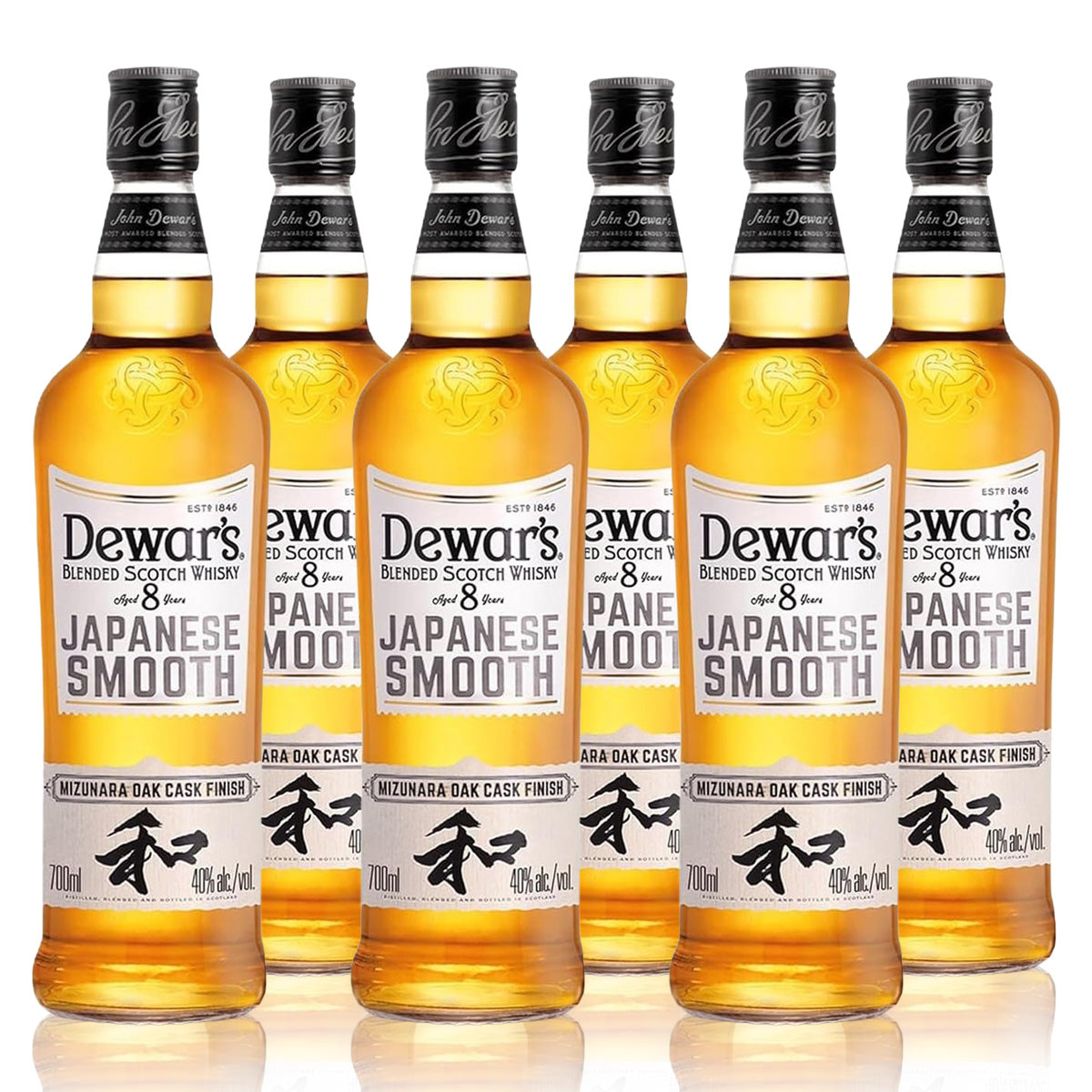予約販売 5月27日発売 ウイスキー 40度 デュワーズ ジャパニーズスムース 8年 700ml 6本セット 正規 箱なし 送料無料
